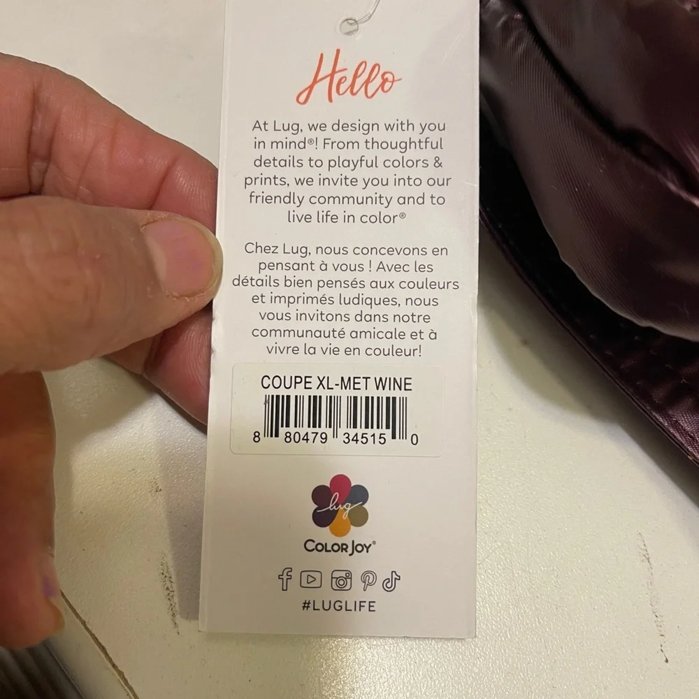 Lug Quilted RFID Convertible
Crossbody. Coupe 2. New Can attached to your belt - Picture 16 of 16